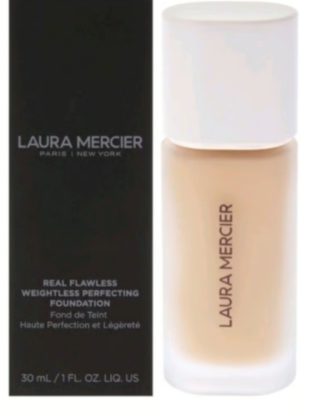 LAURA MERCIER REAL FLAWLESS WEIGHTLESS PERFECTING FOUNDATION 1 IN 2 VANILLE